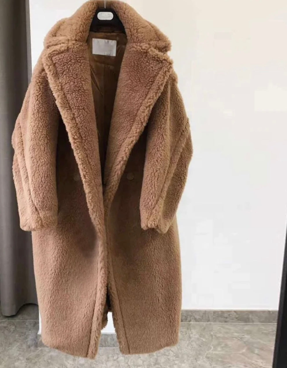 Long Wool bear fur coat