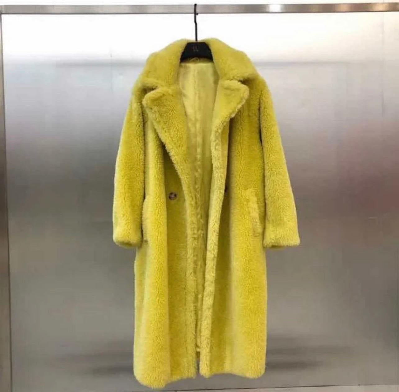 Long Wool bear fur coat