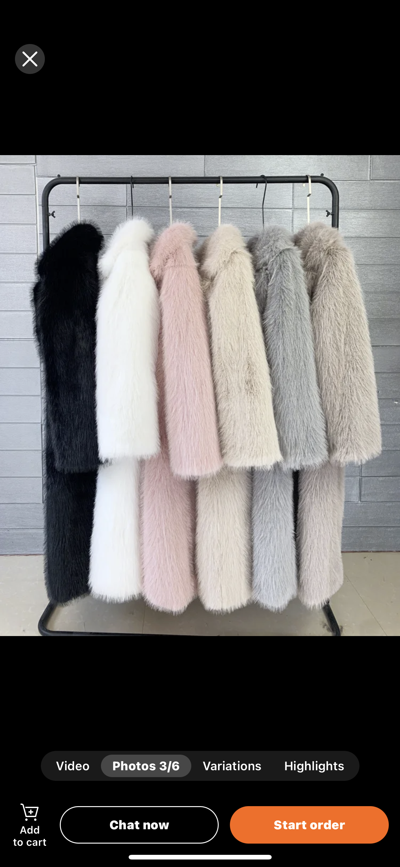 Long thick faux fur coat